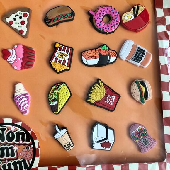 Moon Cake Croc Charms Nom Nom Yum Bundle NWT - Picture 2 of 6